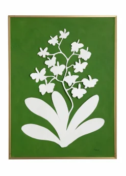 Framed Orchid Study Gold Frame Orchid #4