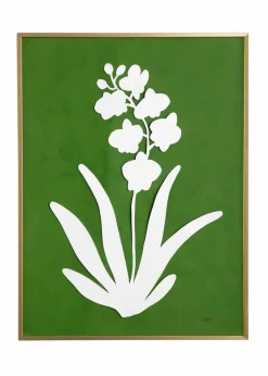 Framed Orchid Study Gold Frame Orchid #1