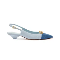 Franca Pump in Blue Denim