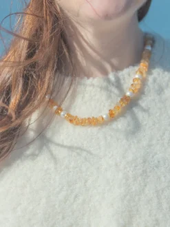 Frances Necklace in Yellow