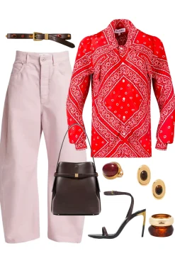 Frances Top in Aces Wild Red