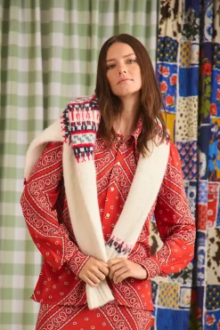 Frances Top in Aces Wild Red