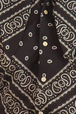 Frances Top in Aces Wild Black