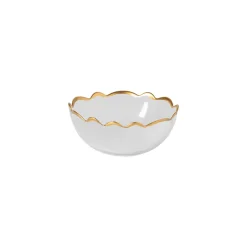 Francesca Collection Cereal Bowls in Gold, Set of 6