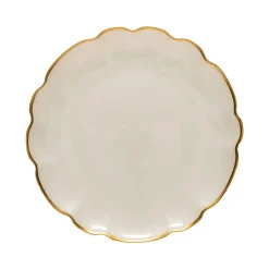 Francesca Collection Charger Plates in Gold, Set of 6