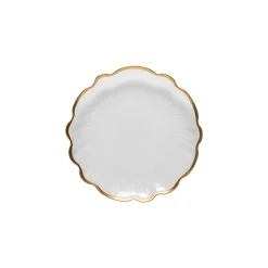 Francesca Collection Salad Plates in Gold, Set of 6