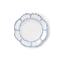 French Blue Bamboo Touch Salad & Dessert Plate, Set of 4