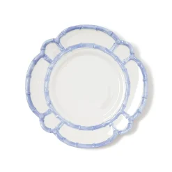 French Blue Bamboo Touch Dinner Plate, Set of 4