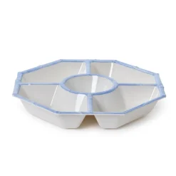 French Blue Bamboo Touch Chip and Dip