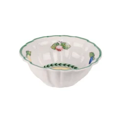 French Garden Fleurence Rice Bowl Fluted in Multi