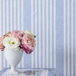French Linen Stripe Wallpaper