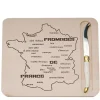 French Map Cheese Board Knife