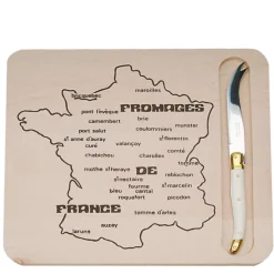 French Map Cheese Board Knife
