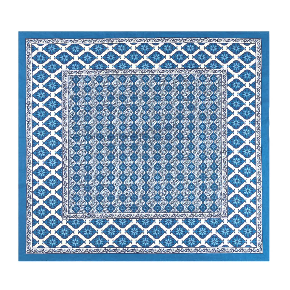 French Tablecloth Azulejo Blue