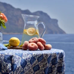French Tablecloth Azulejo Blue