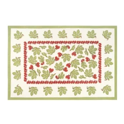 French Tablecloth Fig Red & Green