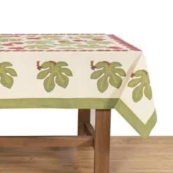 French Tablecloth Fig Red & Green