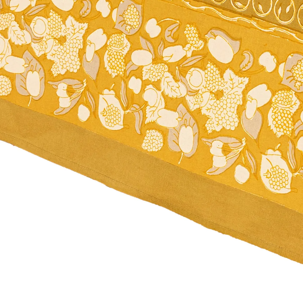 French Tablecloth Forest Harvest Grey & Mustard