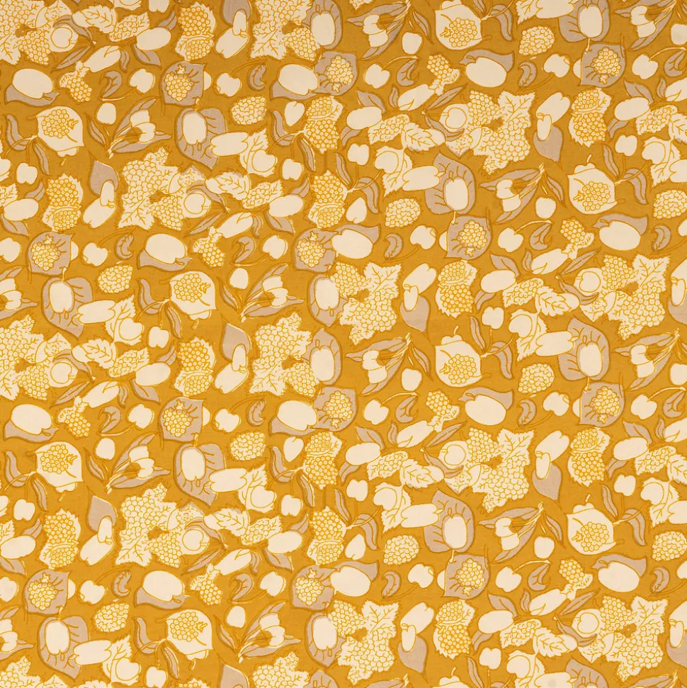 French Tablecloth Forest Harvest Grey & Mustard