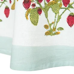 French Tablecloth Fraises des Bois Bleu