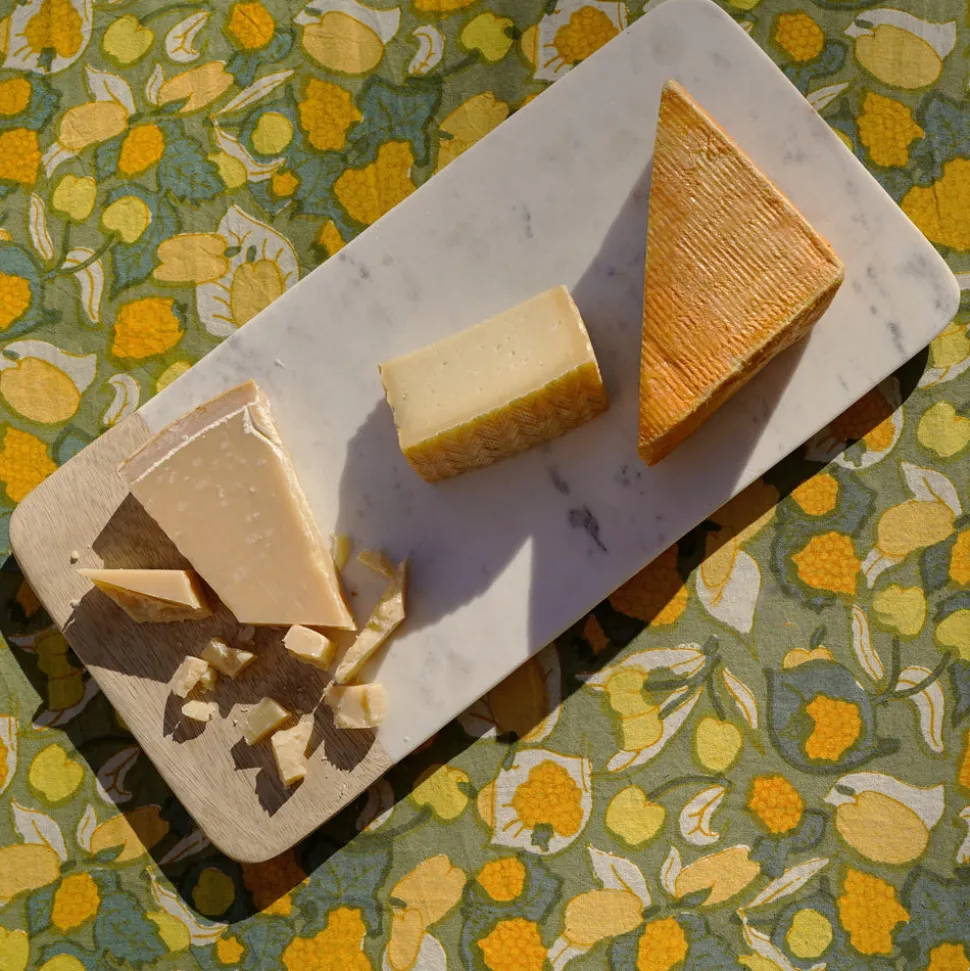 French Tablecloth Fruit Yellow & Green