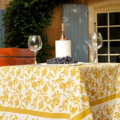 French Tablecloth Granada Mustard