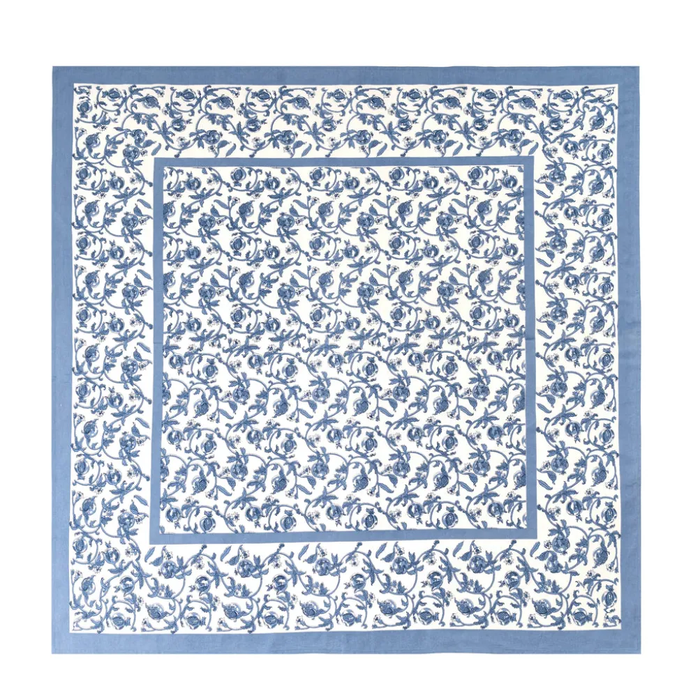 French Tablecloth Granada Cornflower Blue