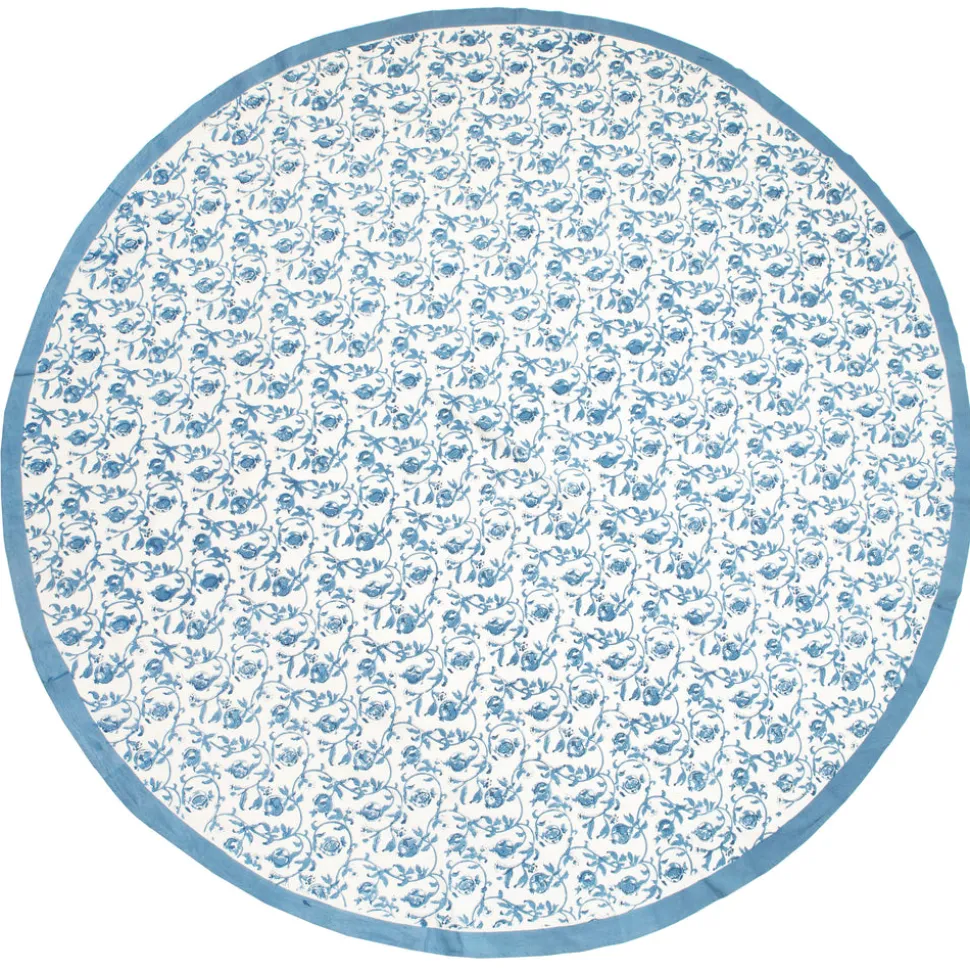 French Tablecloth Granada Cornflower Blue