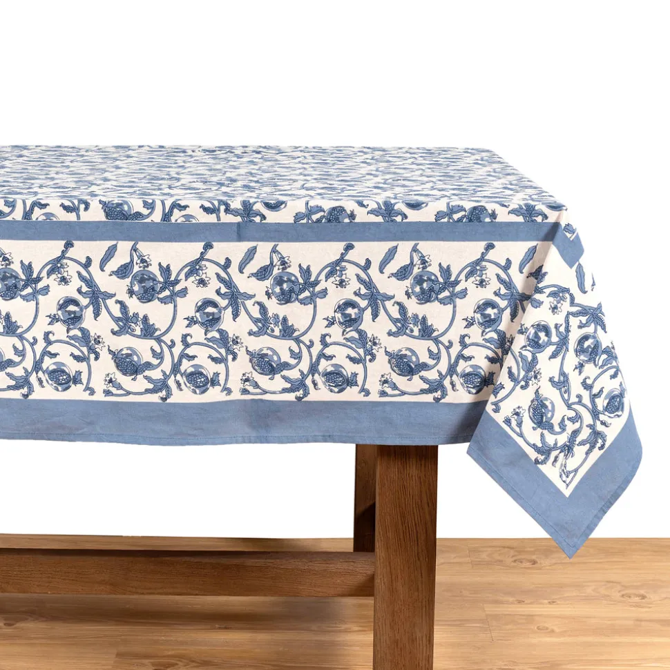 French Tablecloth Granada Cornflower Blue