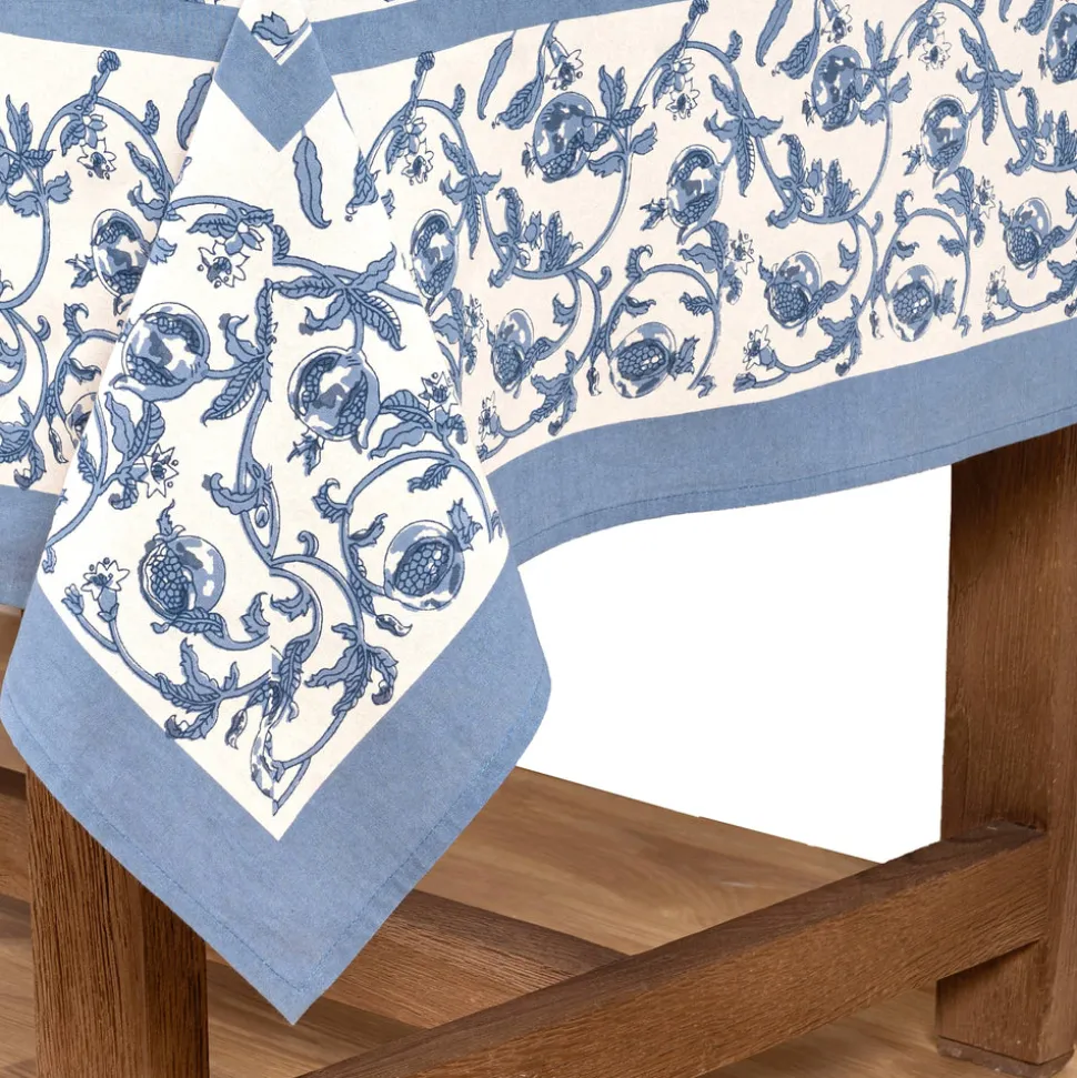 French Tablecloth Granada Cornflower Blue