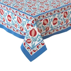 French Tablecloth Grenadine Red & Blue