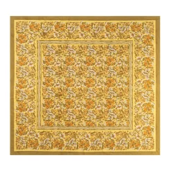 French Tablecloth Jardin Mustard & Grey