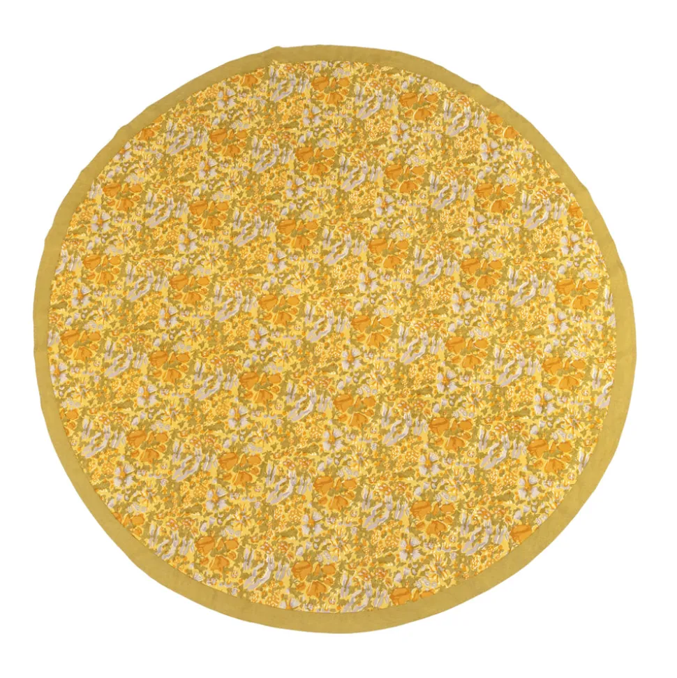 French Tablecloth Jardin Mustard & Grey