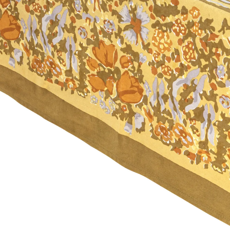 French Tablecloth Jardin Mustard & Grey