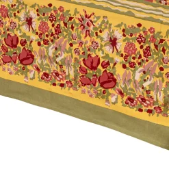 French Tablecloth Jardin Red & Green