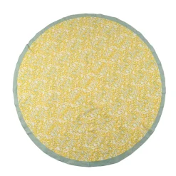 French Tablecloth La Mer Aqua & Citrine