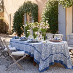 French Tablecloth Meadows Bleu
