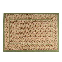French Tablecloth Meadows Red & Green