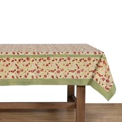 French Tablecloth Meadows Red & Green