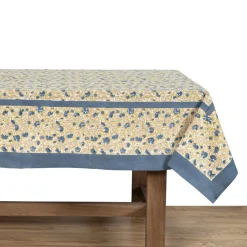 French Tablecloth Meadows Blue & Green
