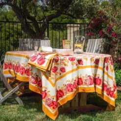 French Tablecloth Pomegranate