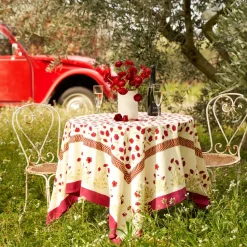 French Tablecloth Poppies