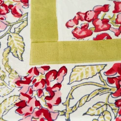 French Tablecloth Wisteria Green & Pink