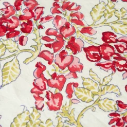 French Tablecloth Wisteria Green & Pink