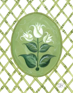 French Tulips En Vert Art Print