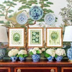 French Tulips En Vert Art Print