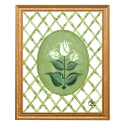 French Tulips En Vert Art Print