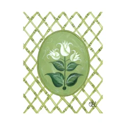 French Tulips En Vert Art Print