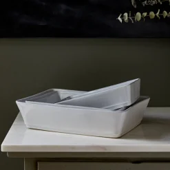 Friso Collection Rectangle Baker 14" in White
