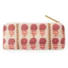 Fuchsia Daisy Suzani Slim Zip Pouch